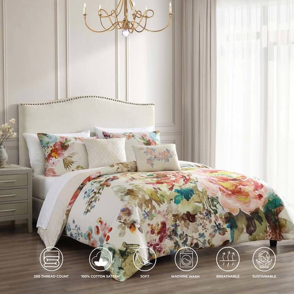 Bebejan(R) 200 TC Antique Flowers Reversible Comforter Set