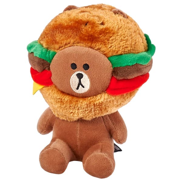 Zippy Paws Burger Time Bear Dog Toy - image 