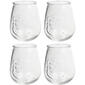 Home Essentials 21oz. Clear Stemless Wine Glasses - Set of 4 - image 1