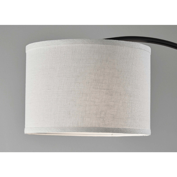Simplee Adesso Jace Floor Lamp with Off-White Shade