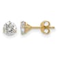 True Light&#40;tm&#41; 5.0mm Round Moissanite Martini Post Earrings - image 1