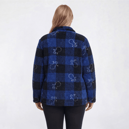 Plus Size Hasting & Smith Snowman Buffalo Check Sweater