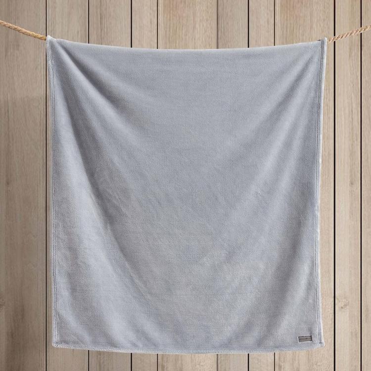 Eddie Bauer Ultra Lux Plush Solid Plush-Fleece Throw