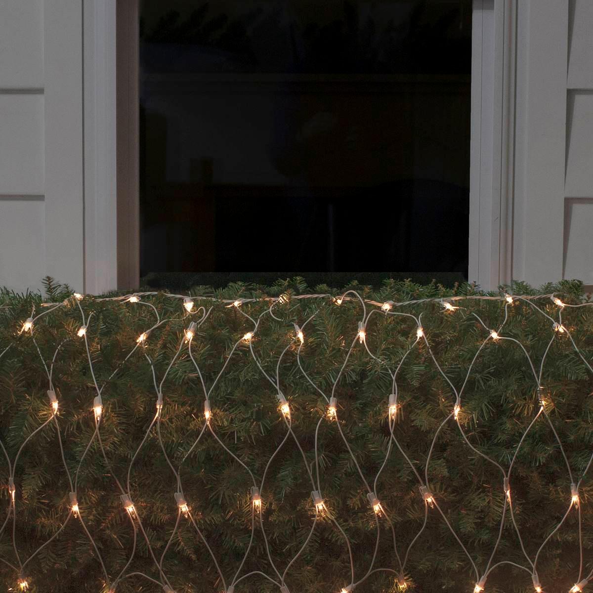 Northlight Seasonal 8ft. Clear Mini Net Style Christmas Lights
