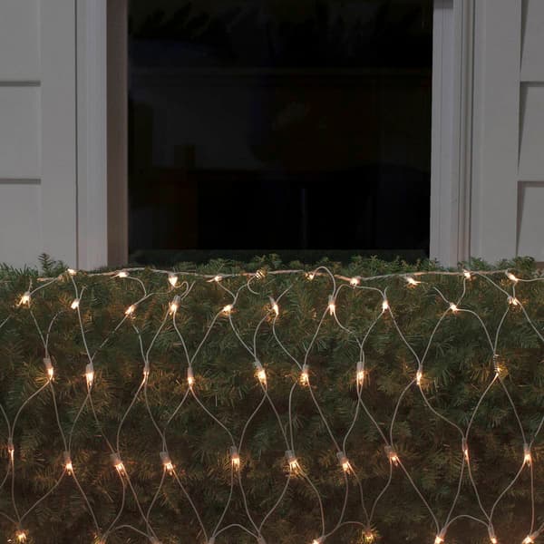 Northlight Seasonal 8ft. Clear Mini Net Style Christmas Lights