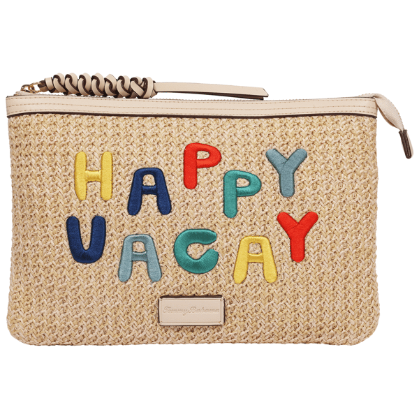 Tommy Bahama Happy Vacay Raffia Clutch - image 