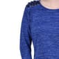 P/H 8/25 Petite NY Collection Long Sleeve Lace Up Shoulder Top - image 4