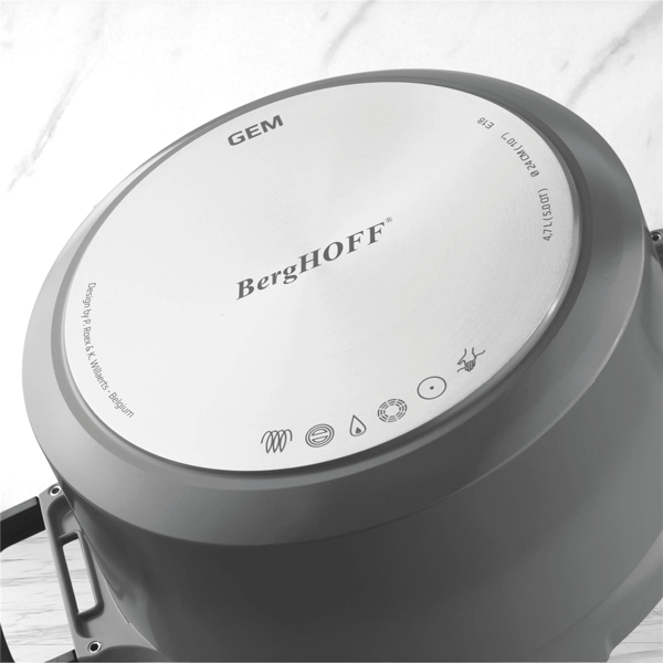 BergHOFF GEM Nonstick Cast Aluminum 1.6qt. Stockpot with Lid