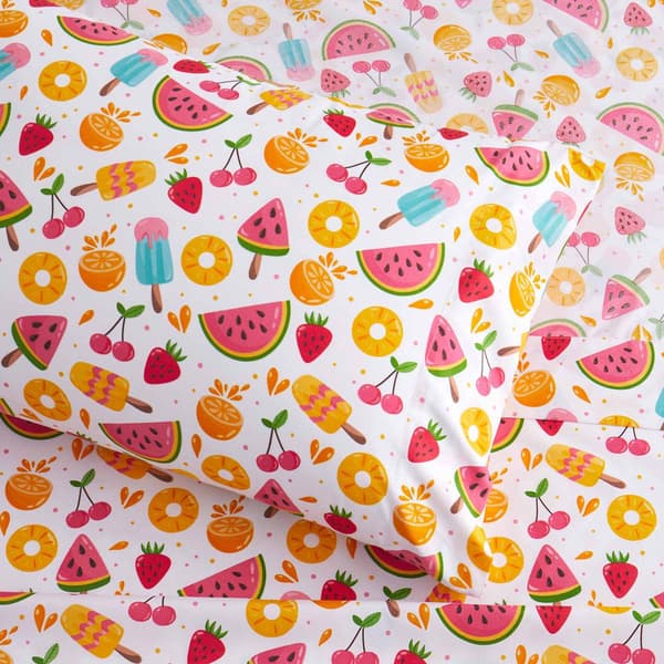 Sweet Home Collection Kids Fun & Colorful Fruity Fun Sheet Set