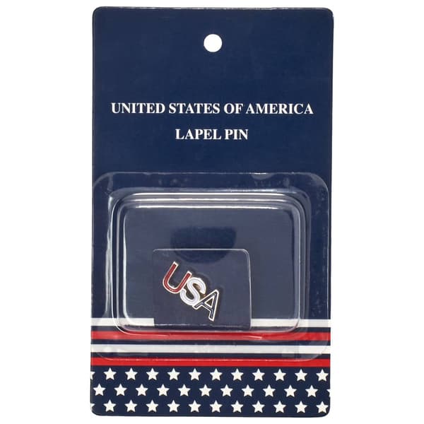 Mens American Heritage USA Letters Lapel Pin - image 