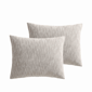 Palm Aire Theo 3pc. Taupe Gauze Cotton Comforter Set - image 4