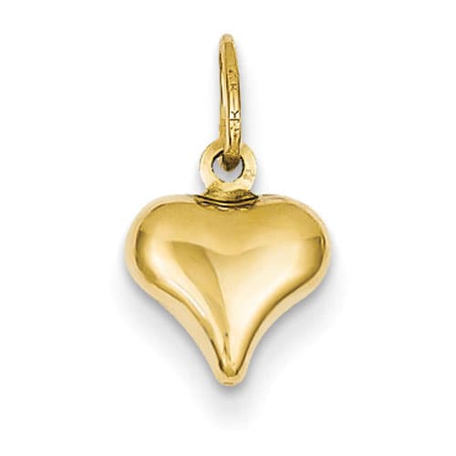 Gold Classics&#40;tm&#41; 14kt. Gold Mini Puffed Heart Charm - image 
