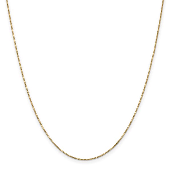 Unisex Gold Classics(tm) .90mm. Box 14in. Necklace with Spring Ring - image 