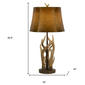 HomeRoots 33in. Brown Antlers Table Lamp - image 2