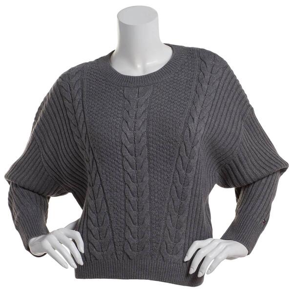 Womens Tommy Hilfiger Traveling Cable Sweater - image 