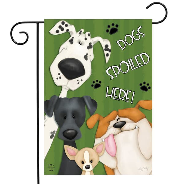 Briarwood Lane Spoiled Dogs Garden Flag - image 