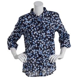 Womens Tommy Hilfiger Sport Windowpane Plaid Roll Tab Shirt