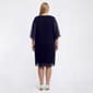 Plus Size Connected Apparel Sheer Sleeve V Neck Shift Dress - image 2
