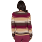 Womens Hearts of Palm Berry Fabulous Long Sleeve Tie Hem Sweater - image 2