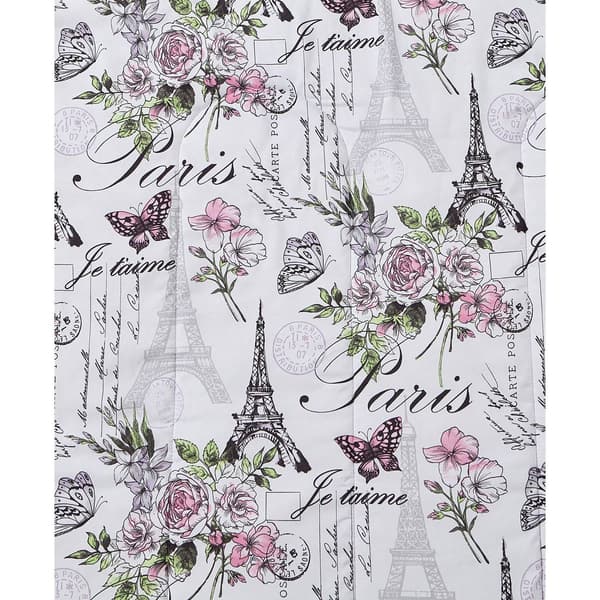 Cedar Court Paris Floral Reversible Comforter Bedding Set