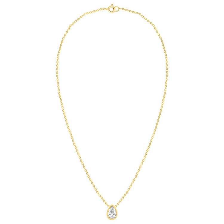 Nova Star(R) 1ctw. Pear Lab Grown Diamond Solitaire Pendant