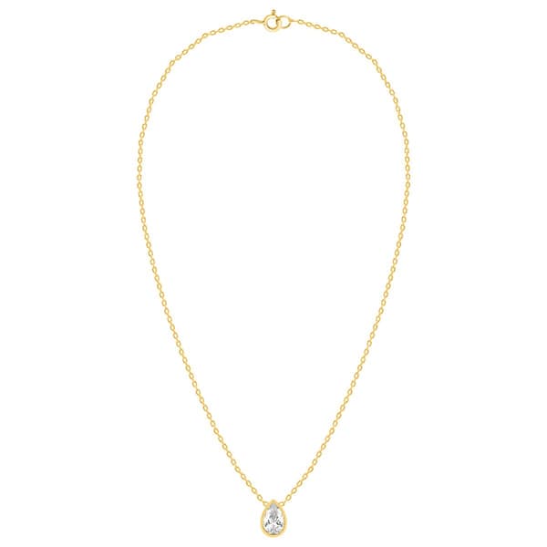 Nova Star(R) 1ctw. Pear Lab Grown Diamond Solitaire Pendant - image 