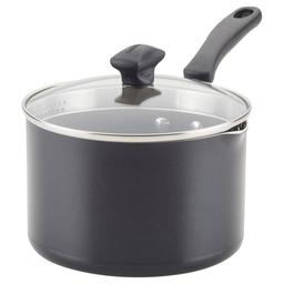 Farberware(R) DiamondMax(tm) 3-Quart Black Straining Saucepan