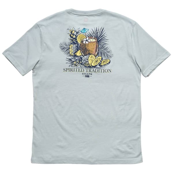 Mens Chaps Tiki Drink Short Sleeve Tee - Skyway