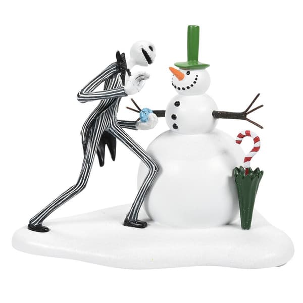 Department 56 Nightmare Before Christmas Jack Sees First Snowman - image 