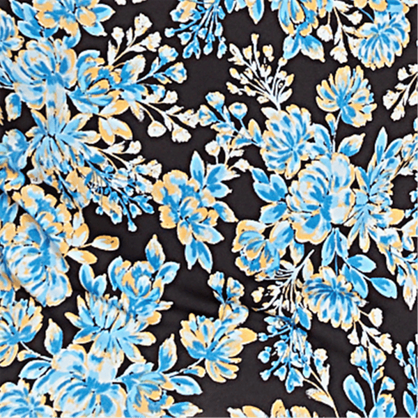 Womens Emaline Key Items Cap Sleeve Tossed Peony Tie Front Tee