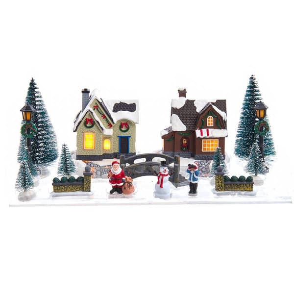 Kurt Adler 17pc. Battery-Operated Lit Christmas Village Set