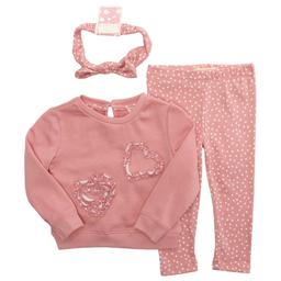 Baby Girl (12-24M) BTween(R) Sweatshirt & Dot Leggings Set