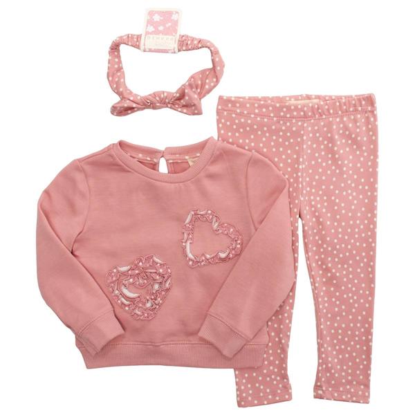 Baby Girl (12-24M) BTween(R) Sweatshirt & Dot Leggings Set - image 