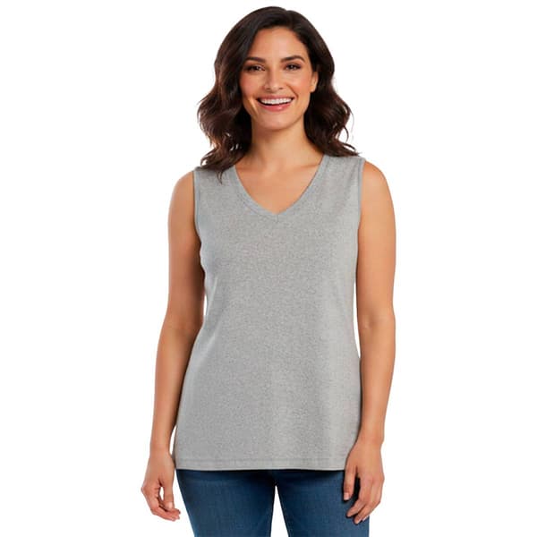 Womens Preswick & Moore(R) Rib V Neck Tank Top - image 