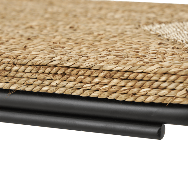 9th & Pike® Traditional Brown Dried Plant Accent Table