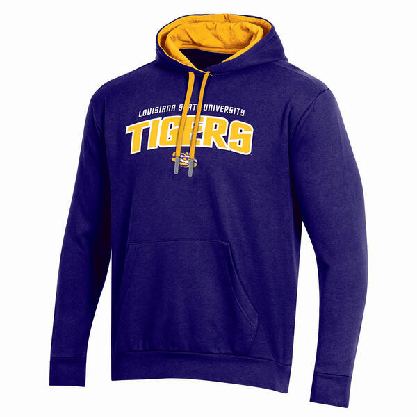 Mens Knights Apparel Louisiana State University Pullover Hoodie - image 