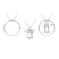 Forever New Diamond Accent Angel & Circle Interchangeable Pendant - image 1