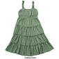 Girls &#40;7-16&#41; No Comment Smock Waist Tiered Maxi Dress - image 2