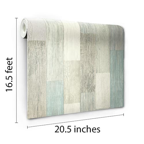 RoomMates® Coastal Weathered Plank Peel &amp; Stick Wallpaper