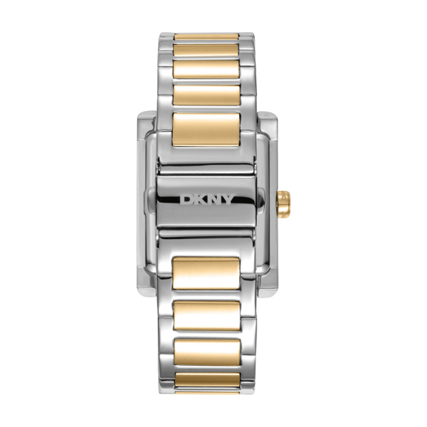 Womens DKNY Westside Maxi White Dial Gold Watch - DK1L006M0065