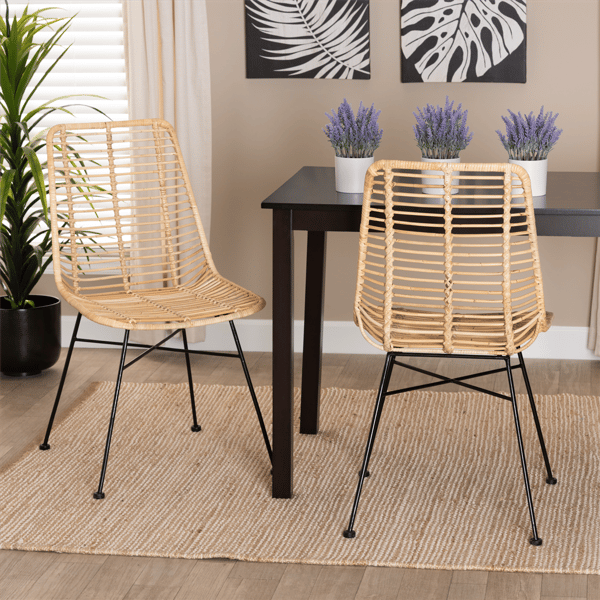 Baxton Studio Manhattan Modern Bohemian Dining Chair