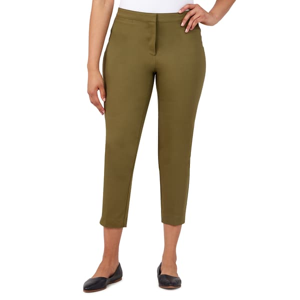 Petite Ruby Rd. Santa Fe Fly Front Ankle Dress Pants - image 