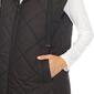 Womens White Mark Diamond Quilted Hooded Puffer Vest - image 4