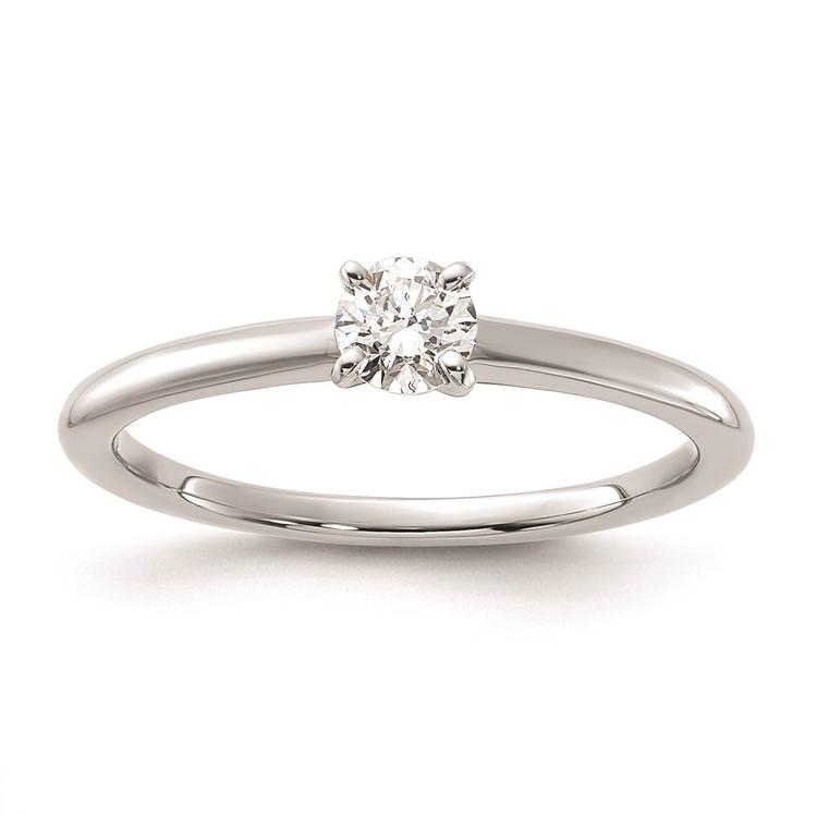 Pure Fire 14kt. White Gold Lab Grown Diamond Solitaire Ring