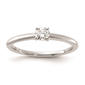 Pure Fire 14kt. White Gold Lab Grown Diamond Solitaire Ring - image 1