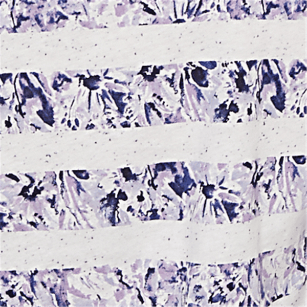 Womens Ruby Rd. Jetsetter Floral Chevron Knot Front Blouse