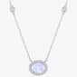 Nova Star(R) Lab Grown Opal & White Sapphire Necklace - image 1