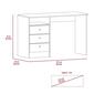 FM FURNITURE Naples Three Drawers Computer Desk - image 5