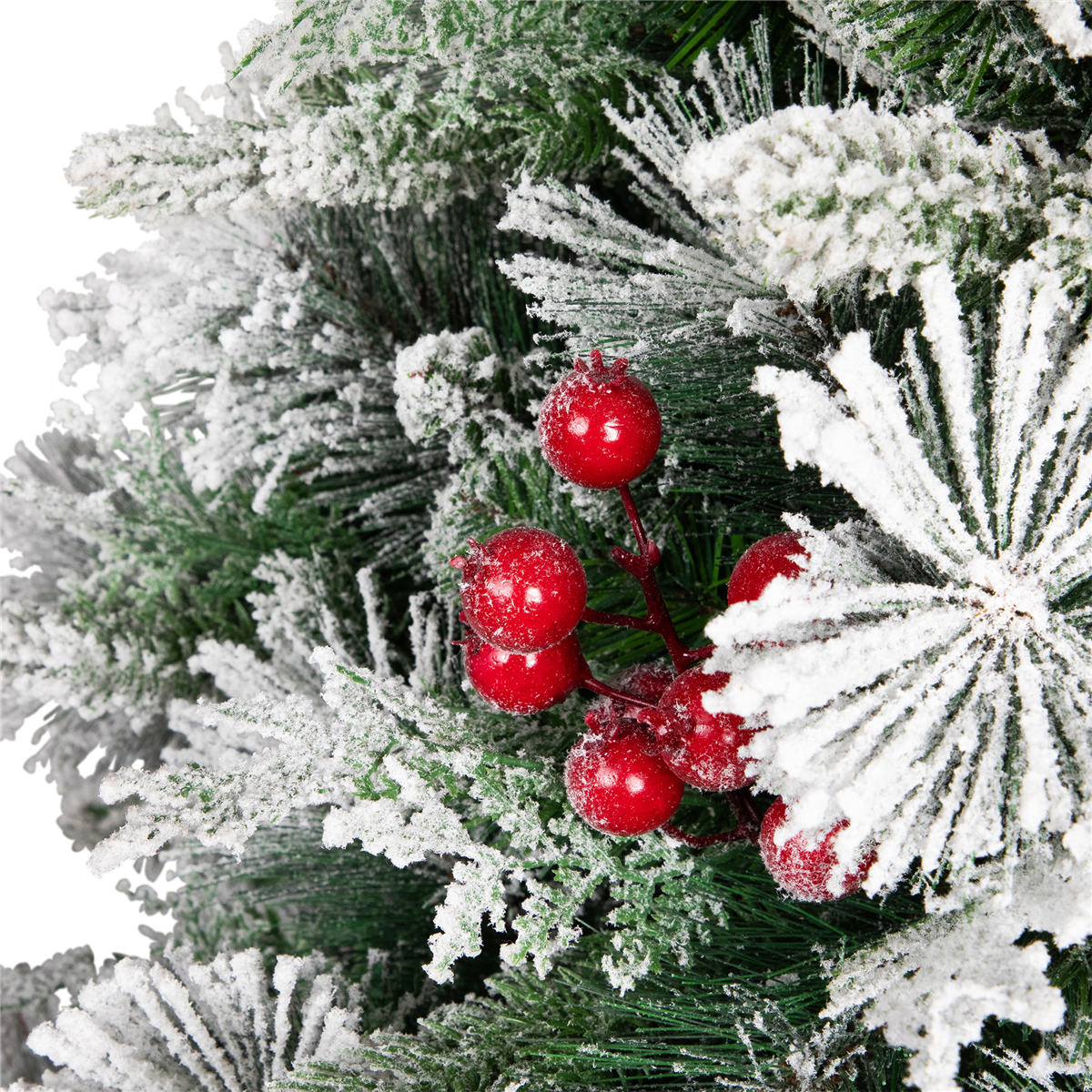 Northlight Real Touch™ 5ft. Full Flocked Spruce Christmas Tree