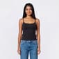 Juniors No Comment Spaghetti Strap Tank Top w/ Mold Cup - image 1